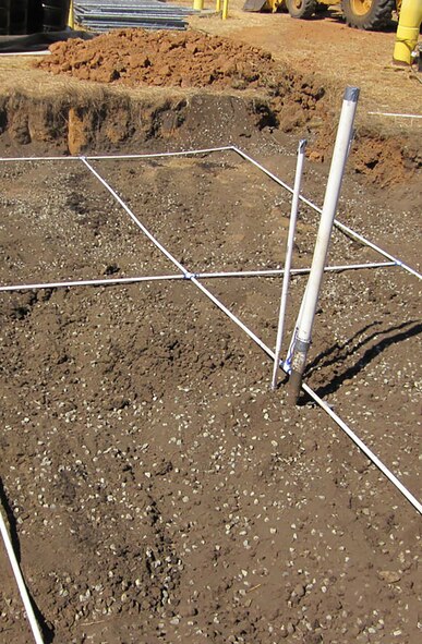 A bioreactors is installed to treat groundwater. The groundwater is pumped to the top of the bioreactor and allowed to percolate through layers of mulch, gravel, molasses, and vegetable oil. The molasses and vegetable oil act as nutrients for the microbes that breakdown the chlorinated solvents. (Courtesy photo)

