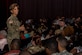 U.S. Army Lt. Gen. Nadja West, U.S. Army Medical Command surgeon general, host a town hall at Fort Eustis, Va., Aug. 4, 2016. West addressed questions regarding families with exceptional needs, health factors effecting service members and physical fitness test issues regarding the waist tape measurement. (U.S. Air Force photo by Airman 1st Class Derek Seifert)