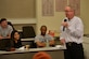 Retired U.S. Army Chaplain (Lt. Col.) James King practices his comedy routine at an Armed Service Arts Partnership comedy boot camp class at the College of William and Mary in Williamsburg, Va., April 9, 2016. The ASAP offers art programs to help service members and veterans  deal with an array of issues ranging from depression to post traumatic stress disorder. (U.S. Air Force photo by Staff Sgt. Natasha Stannard)