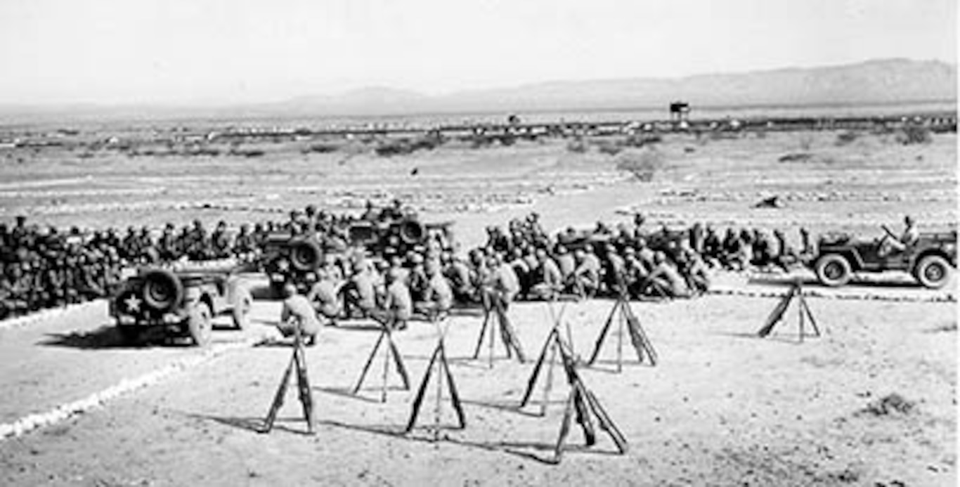 The 93rd Division in the field at Fort Huachuca in 1942. Source: Fort Huachuca Military Museum.