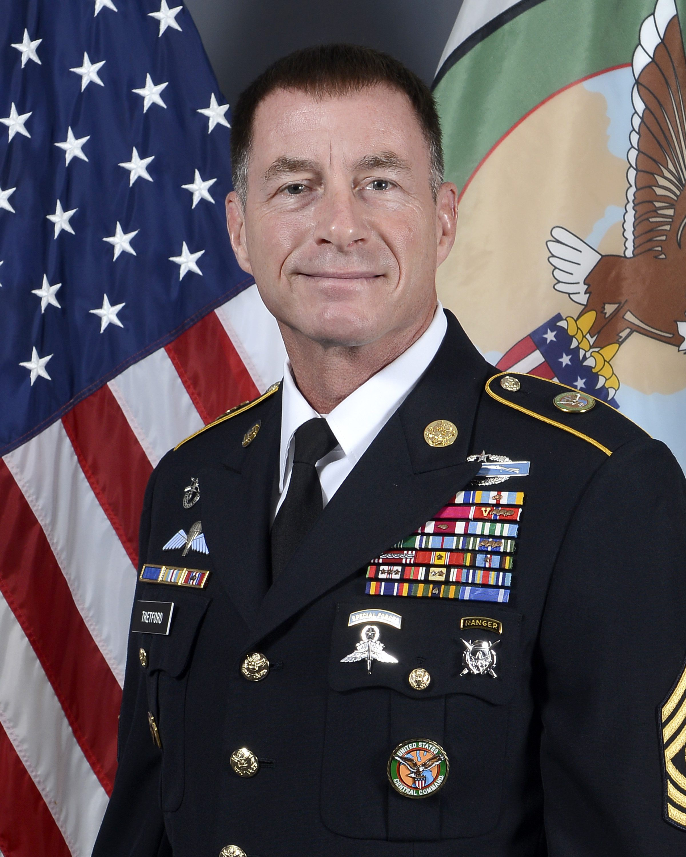 Command Sergeant Major William F. Thetford > U.S. Department of Defense >  Biography