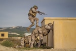 Baltic battalion soldiers during city battle training day in San Gregorio, Spain, October 24, 2015, during Trident Juncture 2015 (NATO/Siim Teder)