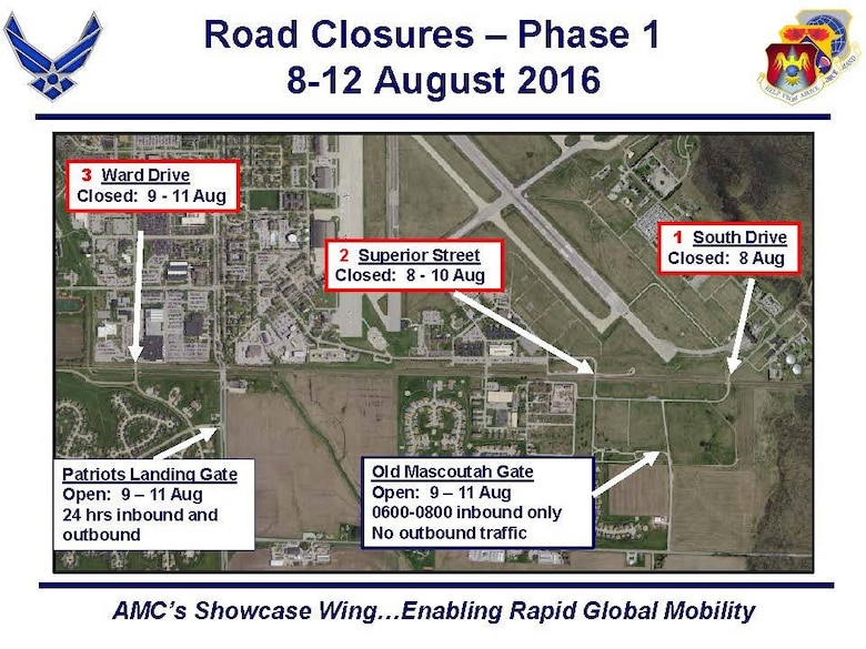 Railroad construction to close roads, gates on base > Scott Air Force
