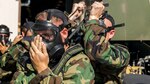 U.S. Marines with Combat Logistics Company 36 don their M50 Joint Service General Purpose Masks during chemical, biological, radiological and nuclear defense training at Marine Corps Air Station Iwakuni, Japan, Aug. 10, 2016. Marines, already in mission oriented protective posture gear, were evaluated on their ability to effectively detect, report, respond and operate in a simulated CBRN environment. When given the signal “gas, gas, gas,” Marines scrambled to don their M50 Joint Service General Purpose Masks before returning to work as if everything was normal. Conducting this training helps Marines refresh their tactical skill sets specific to CBRN response, maintain situational readiness and ensures the safety of personnel.