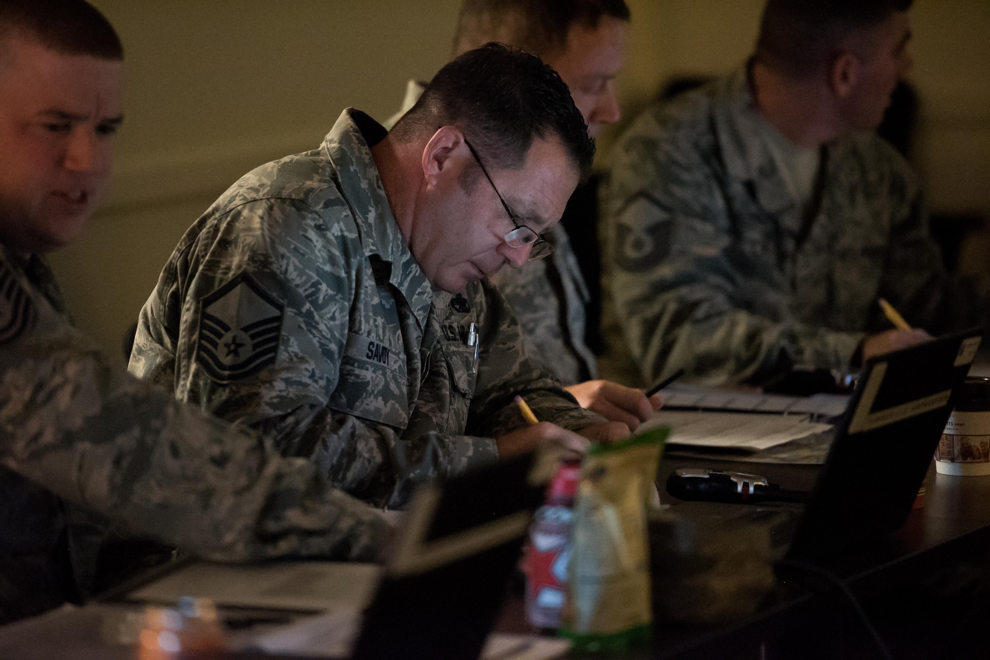 Twenty-eight reserve maintainers were certified as production superintendents on June 25, 2016 at Beale Air Force Base, California. In order to prepare for the air refueling mission, reservists throughout the wing have been attending training like this course. (U.S. Air Force Photo by Staff Sgt. Brenda H. Davis)