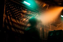 An 18th Logistics Readiness Squadron forward area refueling point member stands ready to unload a forward area manifold cart during a nighttime refueling exercise Aug. 10, 2016, at Kadena Air Base, Japan. The 18th LRS FARP team and 1st Special Operations Squadron routinely train together in order to maintain year-round mission readiness. (U.S. Air Force photo by Senior Airman Peter Reft)