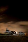 A 1st Special Operations Squadron MC-130H Combat Talon II idles on the flight line during a forward area refueling point exercise Aug. 10, 2016, at Kadena Air Base, Japan. 18th Logistics Readiness Squadron FARP members practiced loading, unloading and deploying a forward area manifold cart, allowing ground based hot refueling from a Combat Talon II. FARP operations enable aircraft from other units and sister services to refuel no matter the time or location.  (U.S. Air Force photo by Senior Airman Peter Reft)