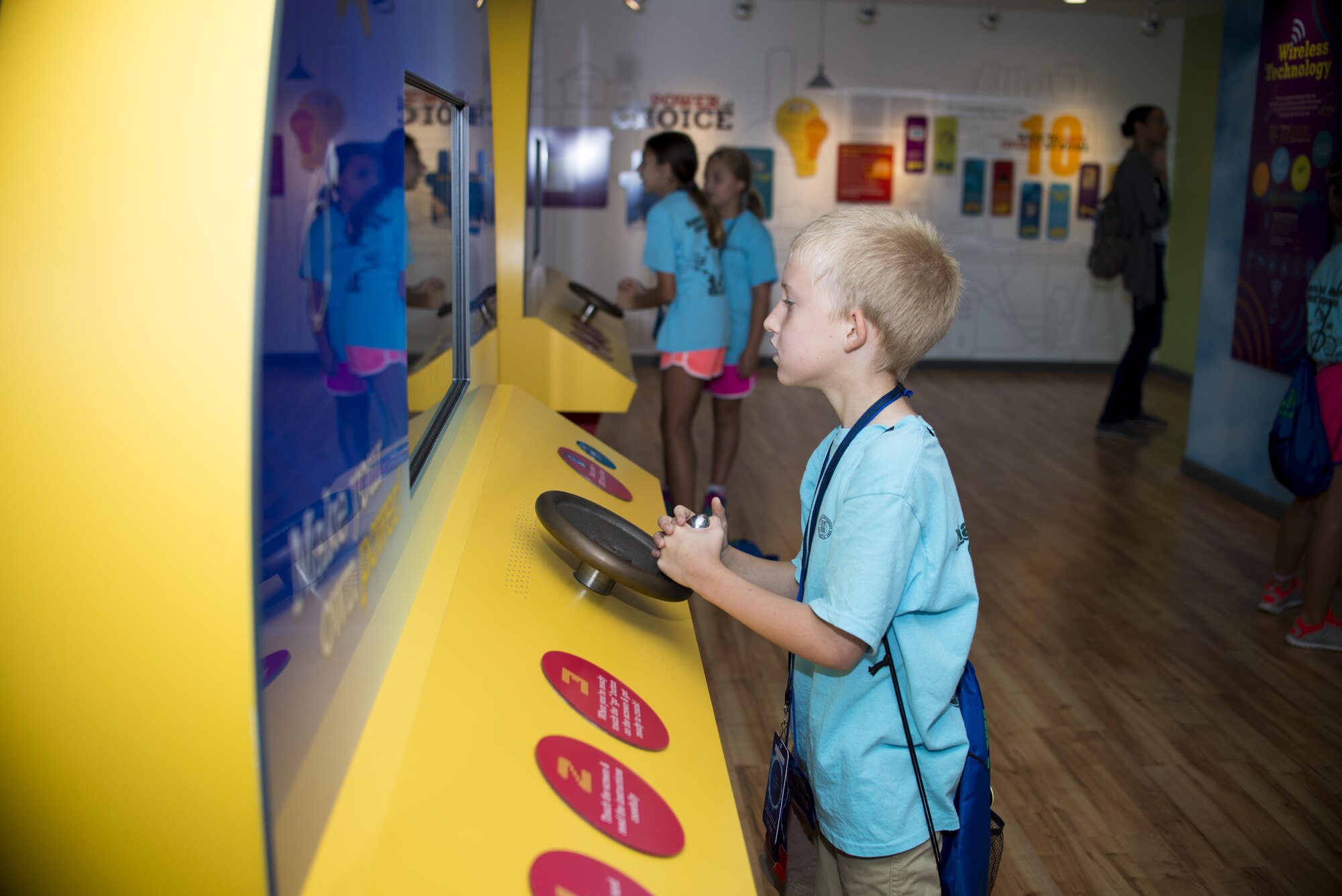 Andrew Nichols, son of Master Sgt. Kevin Nichols, 914th Airlift Wing, visited the Hydro Electric Plant at Niagara Falls as part of kid’s camp, a week long program for children of Air Force Guard, Reserve and Active Duty members. (U.S. air Force photo by Tech. Sgt. Stephanie Sawyer) 