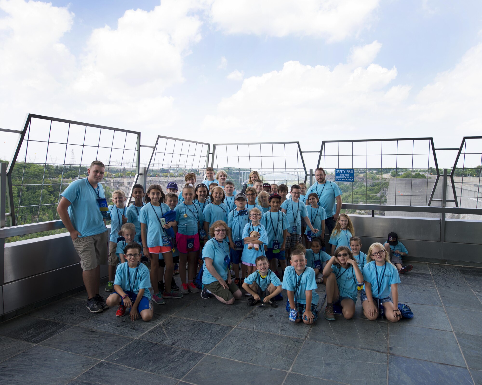 Children of Air Force Guard, Reserve and Active duty members participate in kid’s camp, held at Niagara Falls Air Reserve Station. As part of the camp, the children visited the Hydro Electric plant in Niagara Falls where they learned about how energy is produced and harnessed. (U.S. Air Force photo by Tech. Sgt. Stephanie Sawyer) 