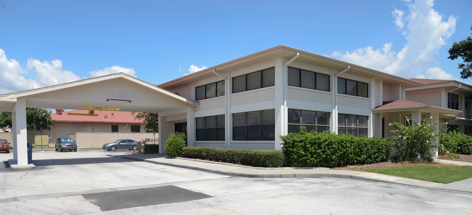 Building 411 will be the new location for the Pass and ID card office at MacDill Air Force, Fla. The move is scheduled to take place Aug. 22-26, 2016. (U.S. Air Force photo by Senior Airman Vernon L. Fowler Jr.)