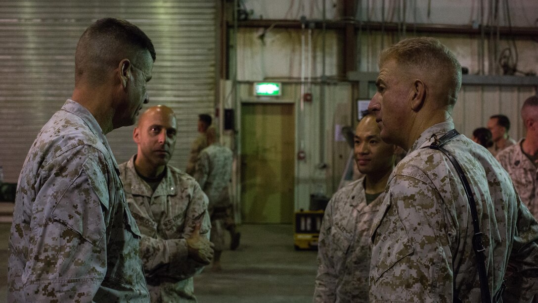 Lieutenant Gen. William D. Beydler, commanding general of United States Marine Corps Forces, Central Command visited Special Purpose Marine Air Ground Task Force - Crisis Response - Central Command Marines during his recent tour of the area of operations. 