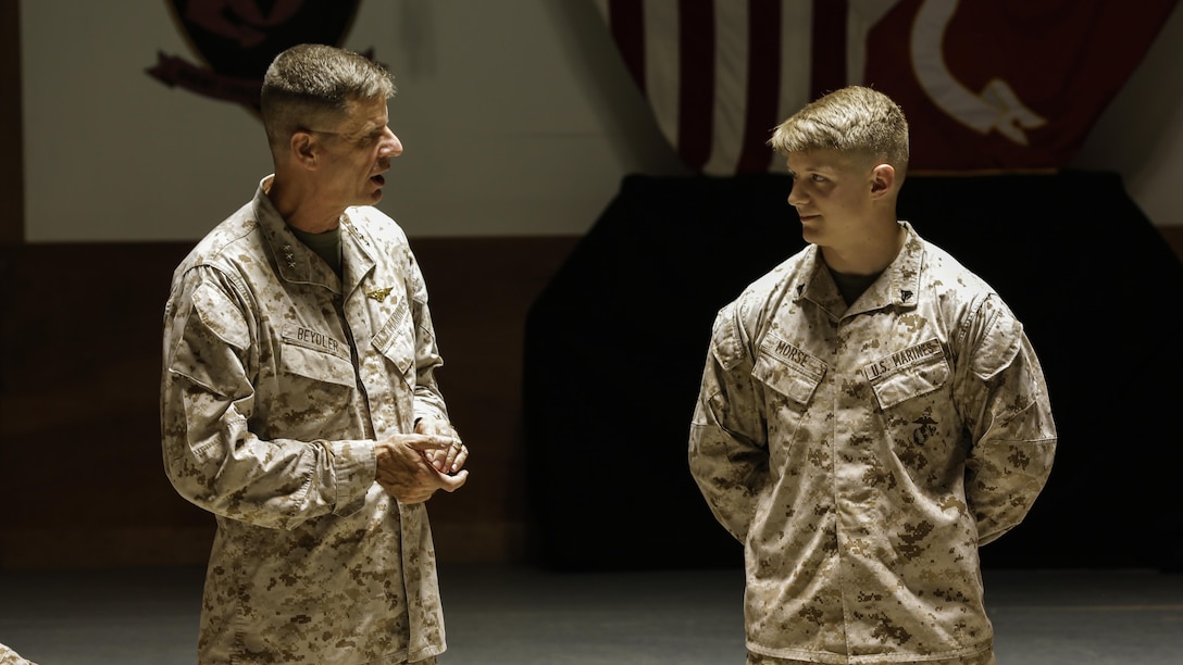 Lieutenant Gen. William D. Beydler, commanding general of United States Marine Corps Forces, Central Command visited Special Purpose Marine Air Ground Task Force - Crisis Response - Central Command Marines during his recent tour of the area of operations. 