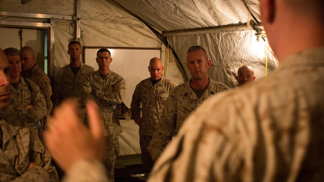 Lieutenant Gen. William D. Beydler, commanding general of United States Marine Corps Forces, Central Command commander visited Special Purpose Marine Air Ground Task Force - Crisis Response - Central Command visited Marines during his recent tour of the area of operations. 