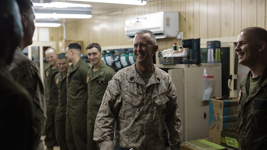Lieutenant Gen. William D. Beydler, commanding general of United States Marine Corps Forces, Central Command visited Special Purpose Marine Air Ground Task Force - Crisis Response - Central Command visited Marines during his recent tour of the area of operations. 