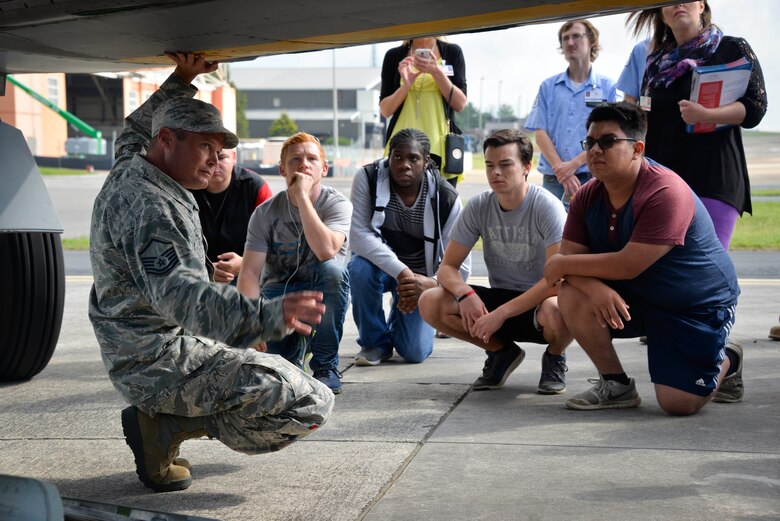 High school students from surrounding areas traveled to McGhee Tyson Air National Guard base to participate in the annual Top Wrench competition July, 14. Top Wrench gives students the chance to compete in 6 different categories and take a tour around the base to see static displays of military aircraft, vehicles and weapons. (U.S. Air National Guard photo by Staff Sgt. Ben Mellon)