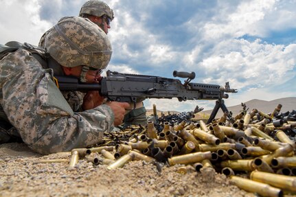 Spc. Michael S. Orozco, 2016 U.S. Army Reserve Best Warrior Competition (BWC) winner in the Soldier category, fires a M-240 machine gun at Fort Harrison, Mont., August 8, 2016. The Army Reserve BWC winners and runners up from the noncommissioned officer (NCO) and Soldier categories are going through rigorous training, leading up to their participation in the Department of the Army Best Warrior Competition this fall at Fort A.P., Va.