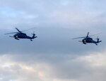 An HH-60 Pave Hawk from the Alaska Air National Guard preps for landing on the USS Anchorage. HH-60 pilots need to stay current on all kinds of operations, including “deck landing” qualifications, so they can be proficient in various types of real-world missions. 