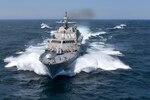 MARINETTE, Wisconsin (July 14, 2016) The future USS Detroit (LCS 7) conducts acceptance trials. Acceptance trials are the last significant milestone before delivery of the ship to the Navy.