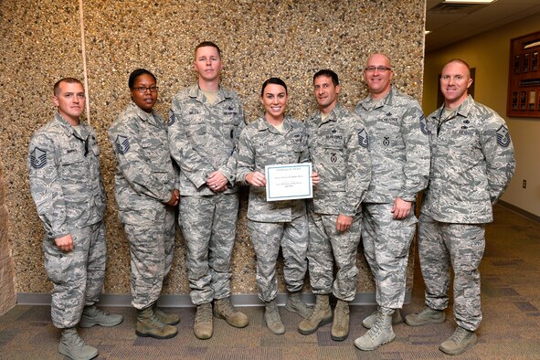 Each month, the Schriever Air Force Base Top III honors a Top Performer.  The Top Performer award highlights the superior efforts and contributions of our junior enlisted members from across the base. Senior Airman Alexandrea Maxey, 50th Security Forces Squadron, earned Schriever Air Force Base's Top III Performer of the Month for July. (Courtesy photo)
