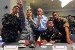 Pacific Rim Junior Enlisted Leadership Forum (JELF) participants exchange ideas during a group activity at the first U.S. led JELF on Joint Base Pearl Harbor-Hickam, Hawaii, Aug 10. 2016. The forum allowed participants to share experiences about leadership, further strengthening U.S. alliances and partnerships across the Pacific.  