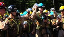 Marines with Chemical Biological Incident Response Force, CBIRF, hold their sealed filters during a gear inspection in preparation for the Republican National Convention, RNC, in Cleveland, July 19, 2016.
CBIRF’s Marines and sailors worked alongside federal and local agencies to provide chemical, biological, radiological, nuclear and high-yield explosives, CBRNE, response capability for the Republican and Democratic National Conventions.
CBIRF is an active duty Marine Corps unit that, when directed, forward-deploys and/or responds with minimal warning t o a chemical, biological, radiological, nuclear or high-yield explosive (CBRNE) threat or event in order to assist local, state, or federal agencies and the geographic combatant commanders in the conduct of CBRNE response or consequence management operations, providing capabilities for command and control; agent detection and identification; search, rescue, and decontamination; and emergency medical care for contaminated personnel. (Official USMC Photo by Lance Cpl. Maverick S. Mejia/RELEASED)
