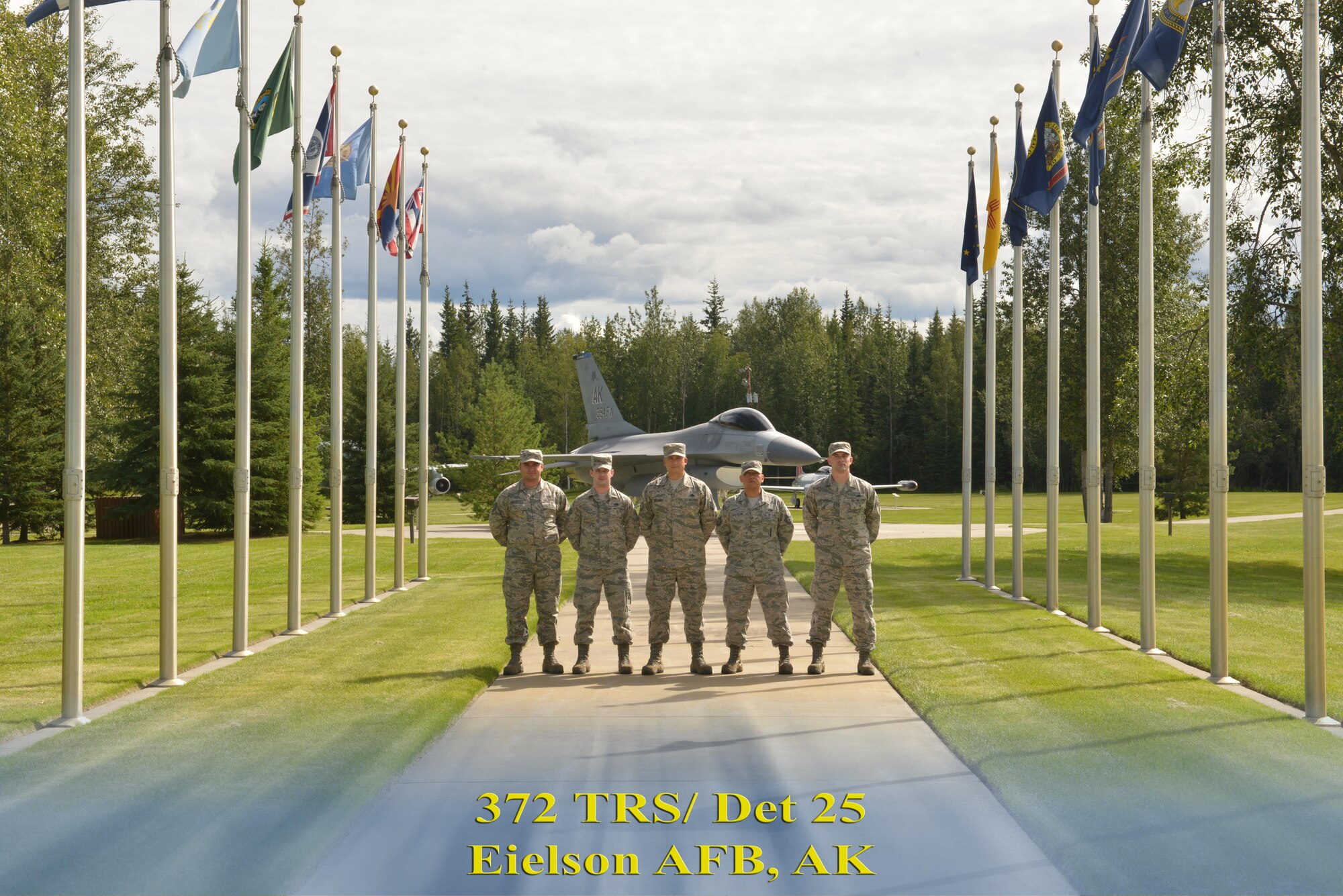 Located 180 miles south of the Arctic Circle, Eielson Air Force Base is home to the 372d Training Squadron’s Detachment 25.  