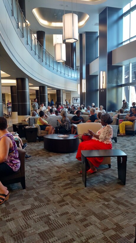 The new 779 MDG commander, Col. (Dr.) Leslie Knight, met with 97 members of the Joint Base Andrews community on Aug. 10, 2016, from 6:00-8:00 p.m., to listen to their concerns and compliments about the medical facility and gain valuable feedback.