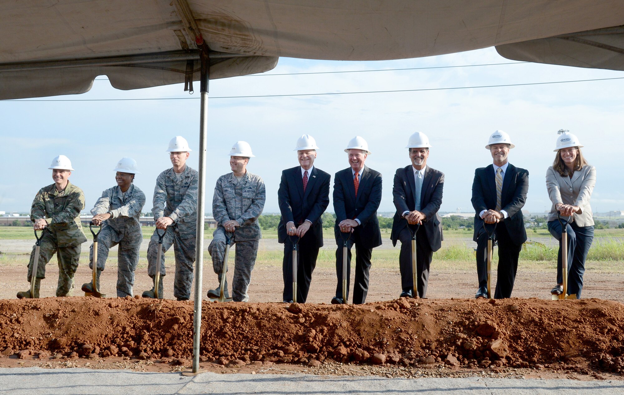 KC-46A Sustainment Campus groundbreaking ceremony. (U.S. Air Force photo / Kelly White)