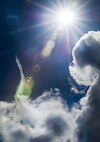 An aircraft barrels through the sky during the Northern Neighbors Day Air Show at Minot Air Force Base, N.D., Aug. 13, 2016. The air show featured demonstrations from civilian and military aircraft. (U.S. Air Force photo/Senior Airman Sahara L. Fales)