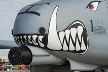 An A-10 Warthog sits as a static display during the Northern Neighbors Day Air Show at Minot Air Force Base, N.D., Aug. 13, 2016. Before the air show officially started, spectators could watch different demos such as the static displays, a bomb load and build as well as a tour of the 91st Missile Wing. (U.S. Air Force photo/Airman 1st Class Christian Sullivan)