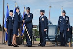 U.S. Air Force Gen. Lori Robinson, North American Aerospace Defense Command and U.S. Northern Command commander gives command of Alaskan NORAD Region and Alaskan Command to U.S. Air Force Lt. Gen. Kenneth Wilsbach during a change of command ceremony Aug. 16 at Joint Base Elmendorf-Richardson, Alaska.  Wilsbach also assumed command of 11th Air Force from Gen. Terrence O'Shaughnessy, Pacific Air Forces commander. Outgoing commander Lt. Gen. Russell Handy retired after more than 30 years of service and relinquished command to Wilsbach.