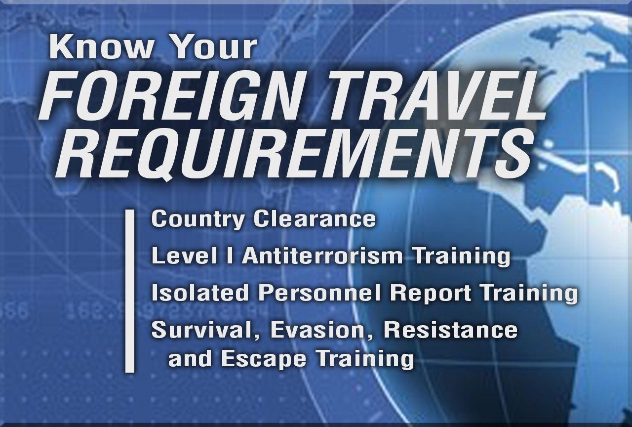 government employee international travel