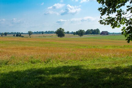 Gettysburg national Battlefield from Confederate Lines near General Robert E. Lee's Headquarters.