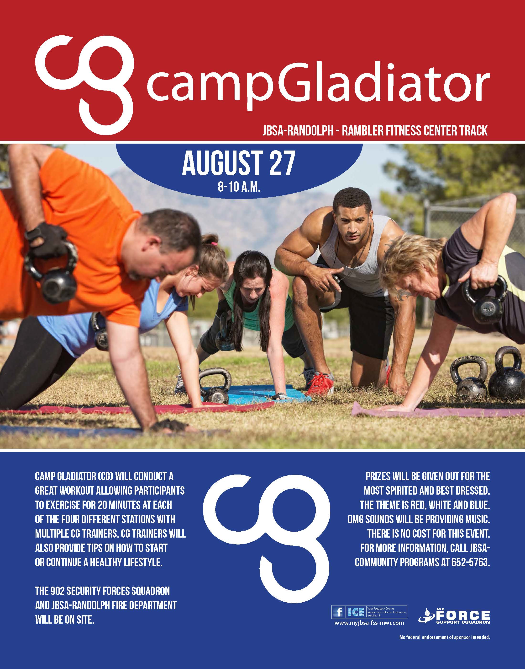 Camp Gladiator event Get ready to sweat, Randolph!