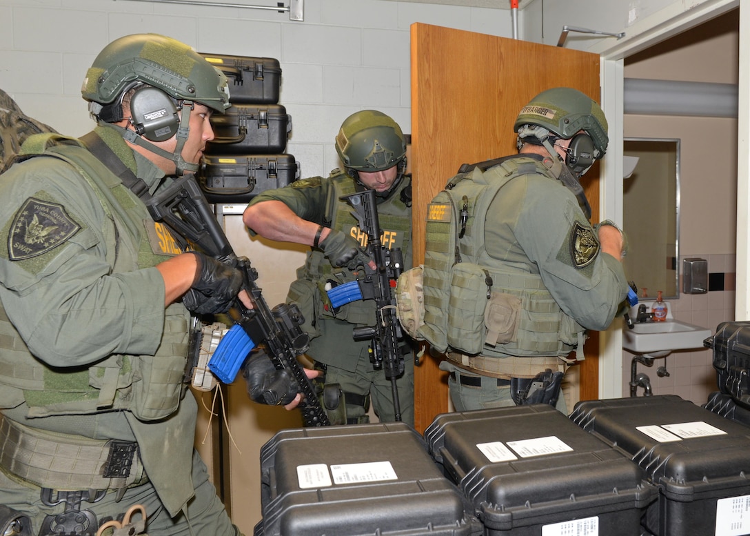 9th Sfs, Local Law Enforcement Eliminate Threat During Exercise