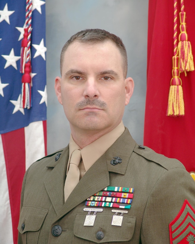 Master Gunnery Sergeant Eugene Anthony command photo