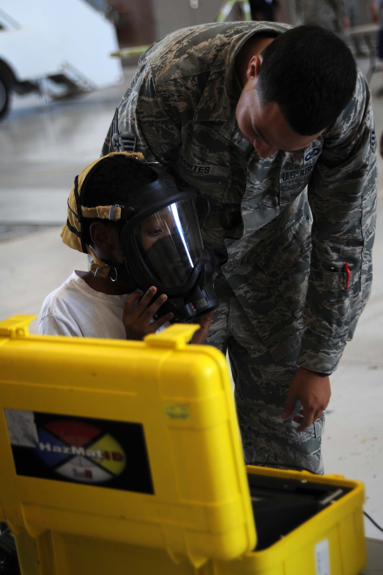 McConnell Airmen interact with children from the local community during the annual “Big for a Day” event, Aug. 9, 2016, at McConnell Air Force Base, Kan. The event, in conjunction with the organization Big Brothers Big Sisters, allowed children to learn about different jobs in the Air Force with demonstrations from base organizations like the fire department and military working dogs. “We’re hoping the kids learn and have fun today,” said Amanda Foy, Big Brothers Big Sisters volunteer enrollment specialist. “And we are also hoping to recruit some more volunteers for the program and match the kids we have here on our waiting list with a positive role model.” (U.S. Air Force photos/Airman 1st Class Jenna K. Caldwell)