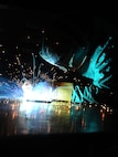 Senior Airman Caleb Ray, 5th Maintenance Squadron metals technology journeyman, welds the edge of a piece of metal at Minot Air Force Base, N.D., Aug. 18, 2016. Aircraft metal technicians design, weld, fabricate and locally manufacture tools for components and assemblies essential to aerospace weapon systems and related support equipment. (U.S. Air Force photo/Senior Airman Kristoffer Kaubisch)