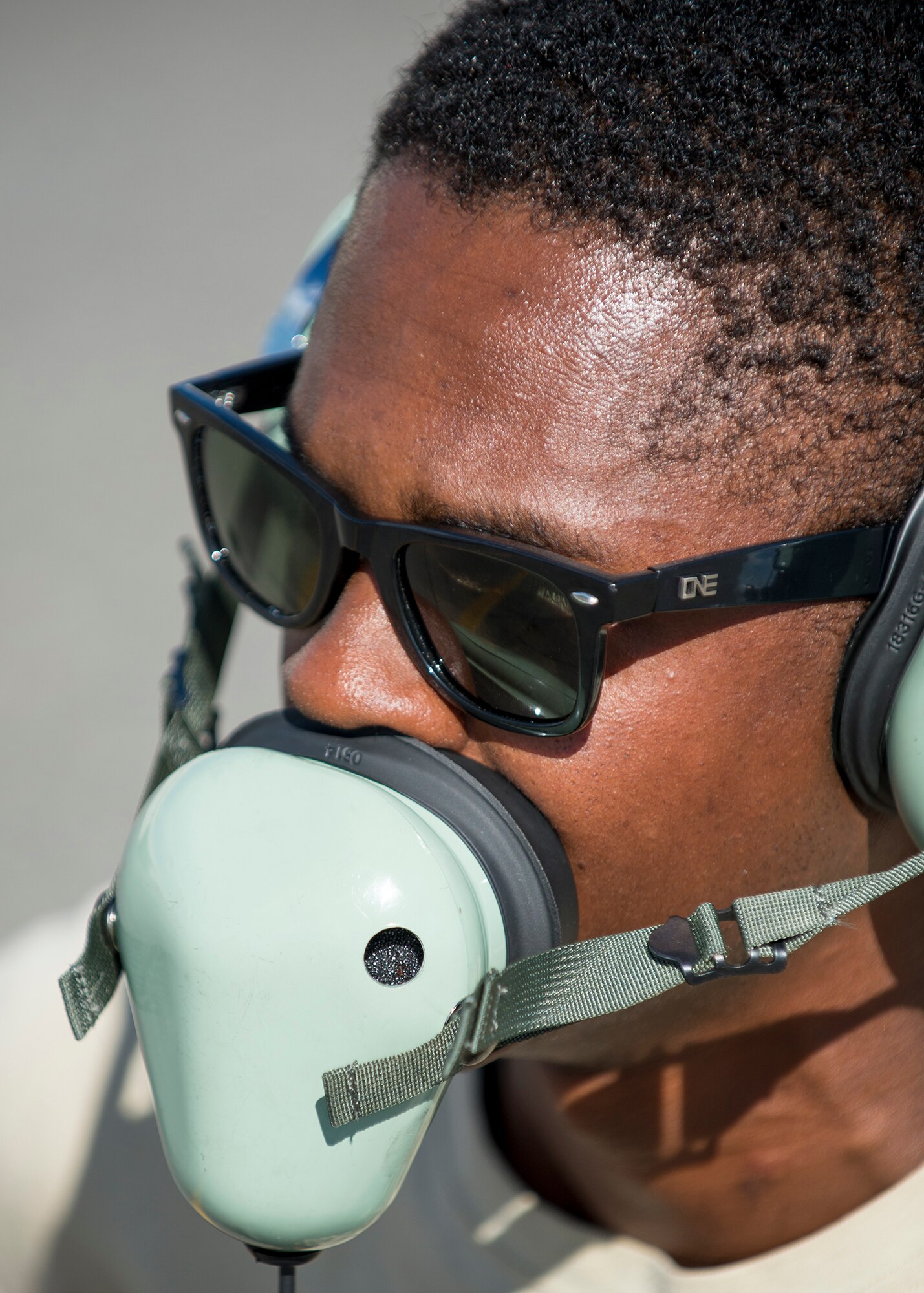 U.S. Air Force Senior Airman Christopher Tidline, a 354th Maintenance Squadron aircrew egress technician who volunteered to be cross-utilized in a crew chief’s role for the 354th Aircraft Maintenance Squadron, looks into an exhaust nozzle while preparing an F-16 Fighting Falcon aircraft for a sortie Aug. 17, 2016, during RED FLAG-Alaska 16-3 at Eielson Air force Base, Alaska. Free exchange of ideas between multilateral forces during RF-A enhances not just partners and sister service relationships, but also their operational efficiency. (U.S. Air Force photo by Staff Sgt. Shawn Nickel)