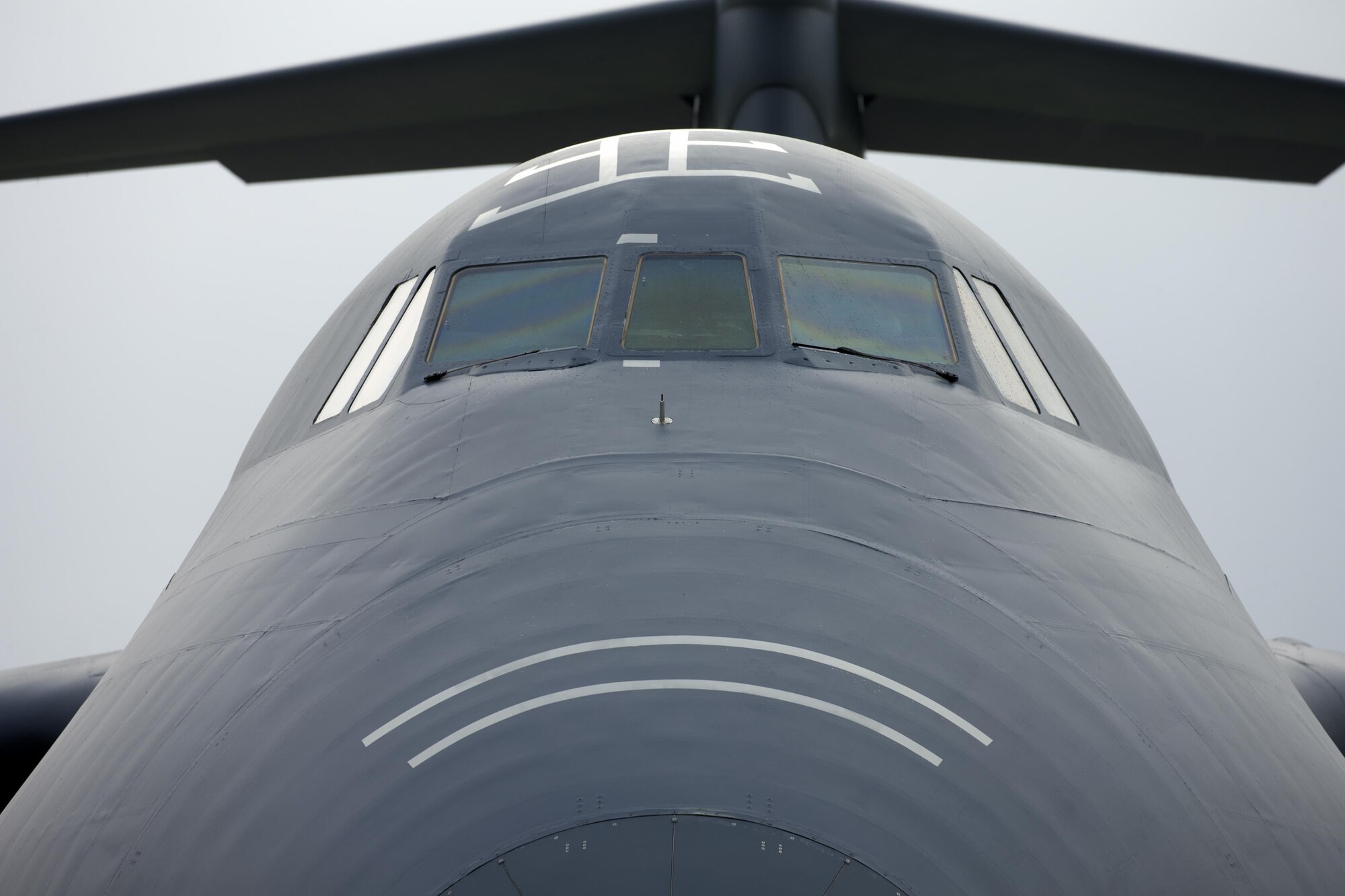 A C-5M Super Galaxy from the Travis Air Force Base, California, is ready to taxi at Yokota Air Base, Japan, Aug. 16, 2016. The aircraft was originally delivered to the Air Force in July 1986 and has recorded approximately 21,975 flight hours over its career. (U.S. Air Force photo by Yasuo Osakabe/Released)