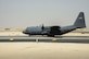 A C-130 Hercules taxis down the runway prior to take off June 28, 2016, at Al Udeid Air Base, Qatar. Airmen from the 746th EAS conduct intratheater airlifts, medical evacuation and airdrop missions throughout the U.S. Air Forces Central Command’s area of responsibility in support of Operation Inherent Resolve and Operations Freedom’s Sentinel. This year marks the last deployment here for the 914th Airlift Wing Airmen and four of its C-130’s as they transition to KC-135 Stratotankers. (U.S. Air Force photo/Senior Airman Janelle Patiño/Released)