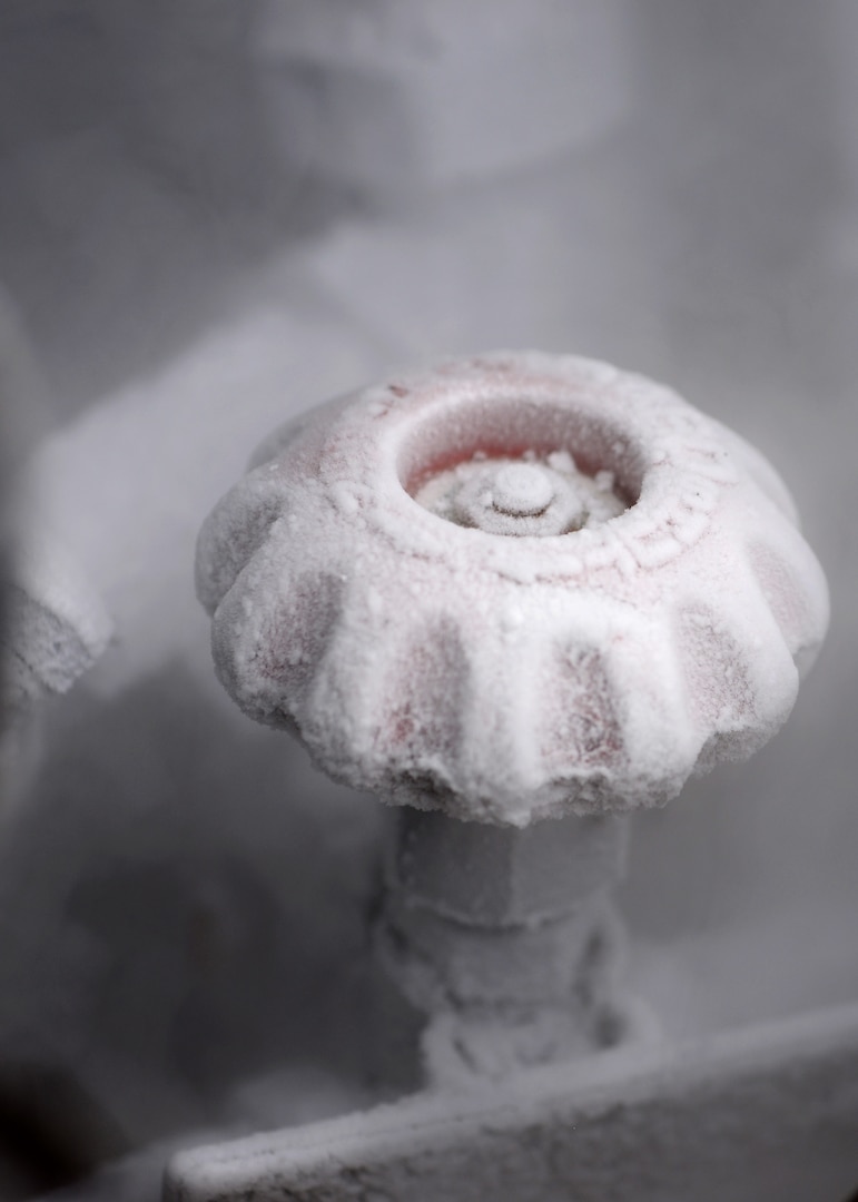 A cart valve frosts over while 31st Logistics Readiness Squadron fuels facility Airmen refill it with liquid nitrogen, Aug. 10, 2016, at Aviano Air Base, Italy. Cryogenics Airmen fill an average of 1,200 gallons of liquid oxygen and 1,200 gallons of liquid nitrogen monthly. (U.S. Air Force photo by Senior Airman Areca T. Bell/Released)