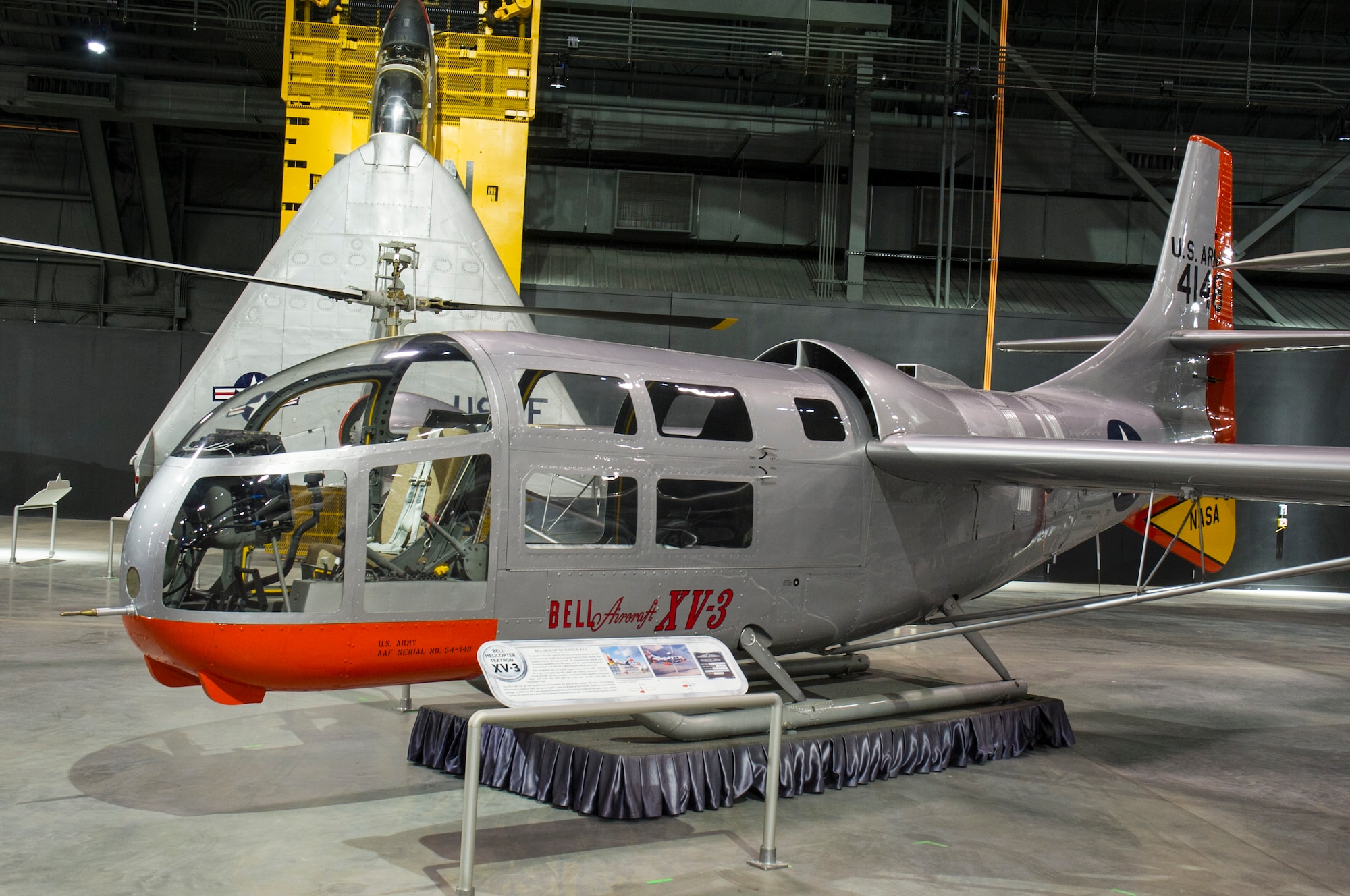 DAYTON, Ohio -- Bell Helicopter Textron XV-3 in the Research & Development Gallery at the National Museum of the U.S. Air Force. (U.S. Air Force photo by Ken LaRock)