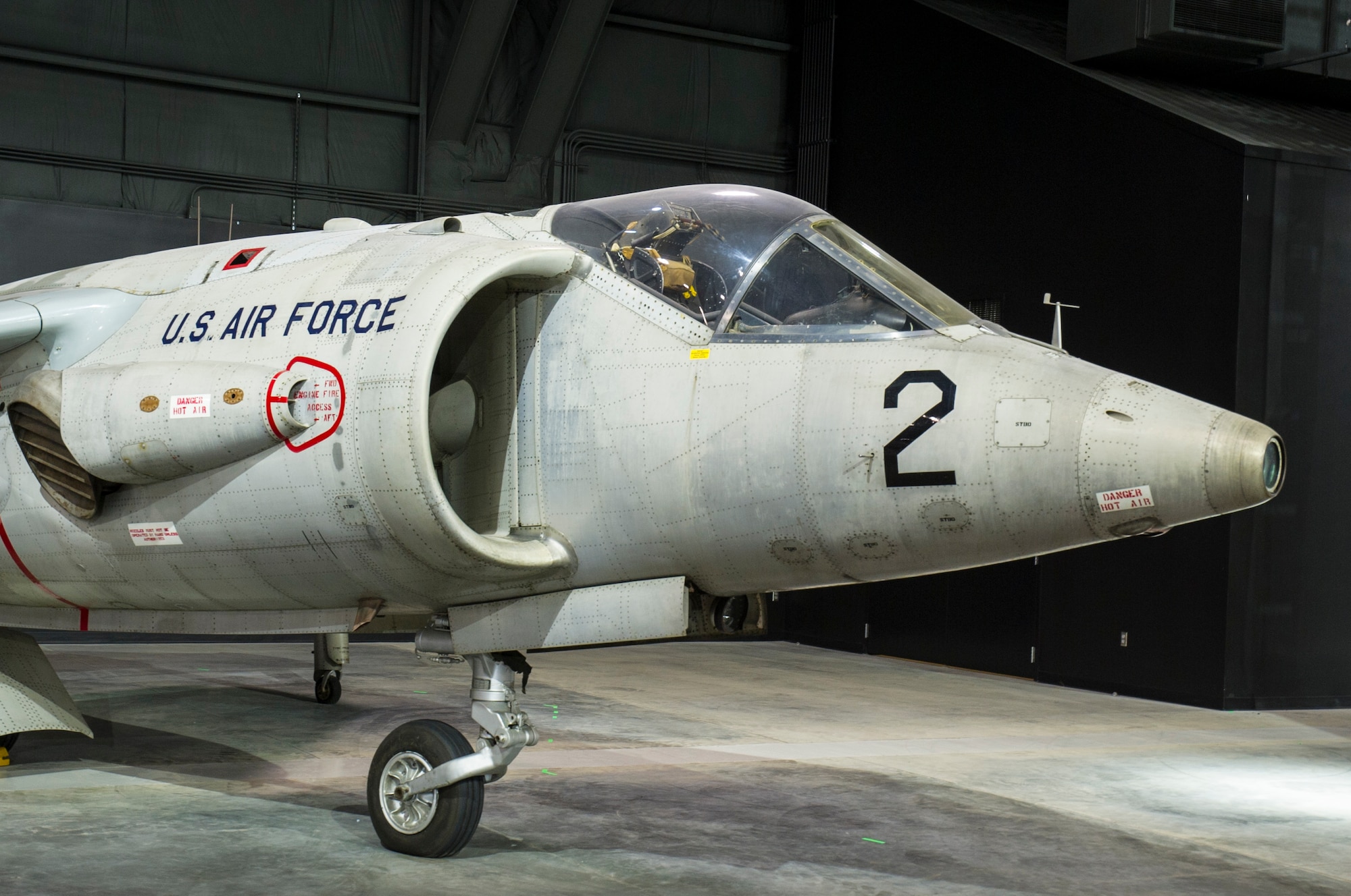 DAYTON, Ohio -- Hawker Siddeley XV-6A Kestrel in the Research & Development Gallery at the National Museum of the U.S. Air Force. (U.S. Air Force photo by Ken LaRock)