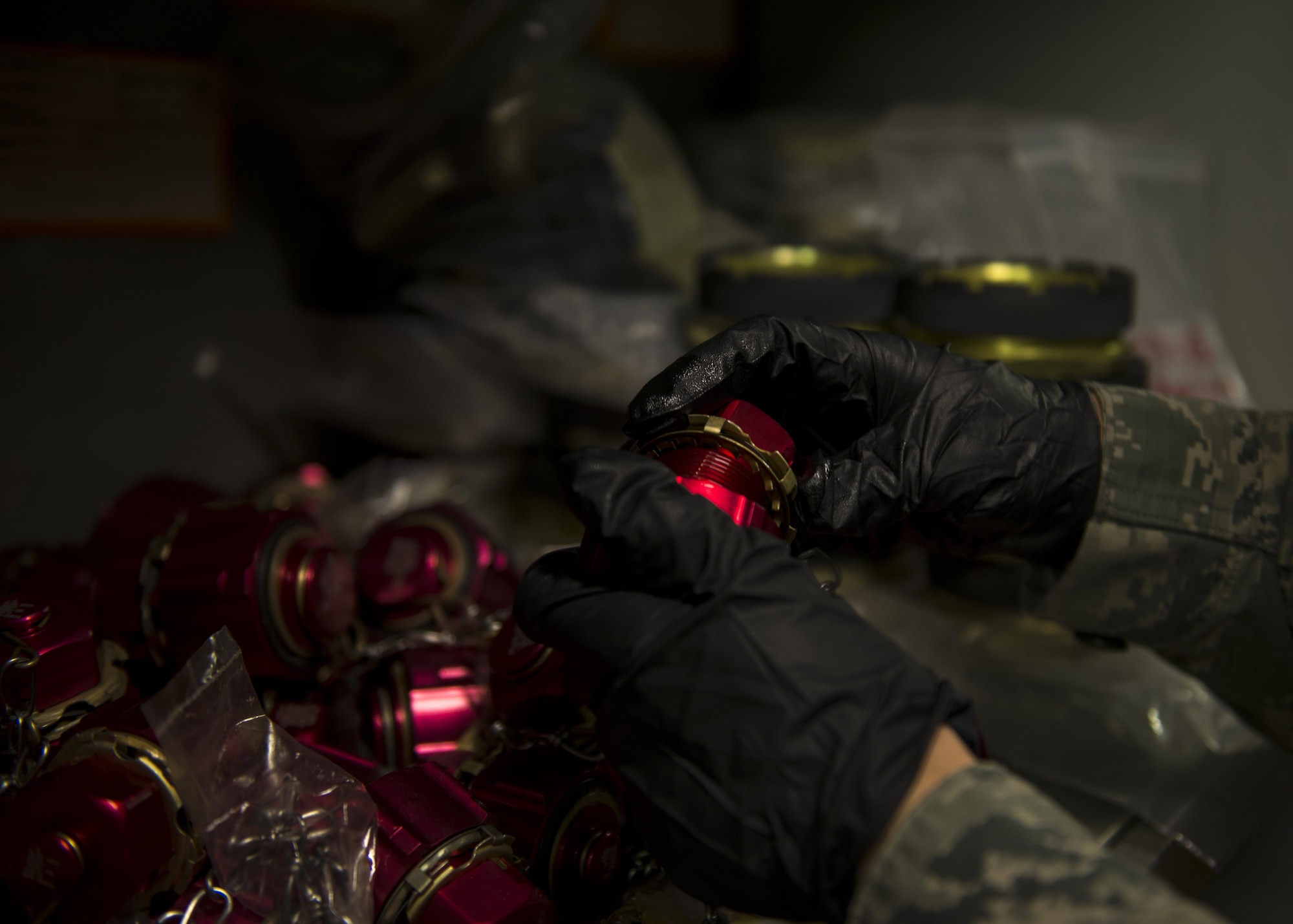 U.S. Air Force Staff Sgt. Michael Miller, 352d Special Operations Aircraft Maintenance Squadron repair and reclamation craftsman inspects a fuel cap seal on RAF Mildenhall, England, Aug. 19, 2016 to ensure serviceability and reduce the risk of fuel leakage when lines are capped. Alongside a variety of other duties, Repair and Reclamation shop, or AR-21, Airmen care for spare aircraft components and diagnostic equipment not needed for the current mission ensuring a myriad of parts are in complete working order, and the MC-130J Commando II can be outfitted for a variety of roles at a moment’s notice. (U.S. Air Force photo by 1st Lt Chris Sullivan/Released)