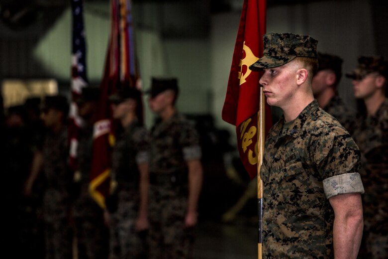 U.S. Marines with 1st Battalion, 8th Marine Regiment and 2nd Battalion, 8th Marine Regiment stand in formation with Romanian soldiers during the Black Sea Rotational Force transfer of authority on Mihal Kogalniceanu Air Base, Romania, Aug . 1, 2016. After six months, eight major exercises and more than 40 military-to-military engagements with 15 partner nations the Marines of 2/8, rotation 16.2,  relived 1/8,rotation 16.1. (U.S. Marine Corps photo by Lance Cpl. Timothy J. Lutz)