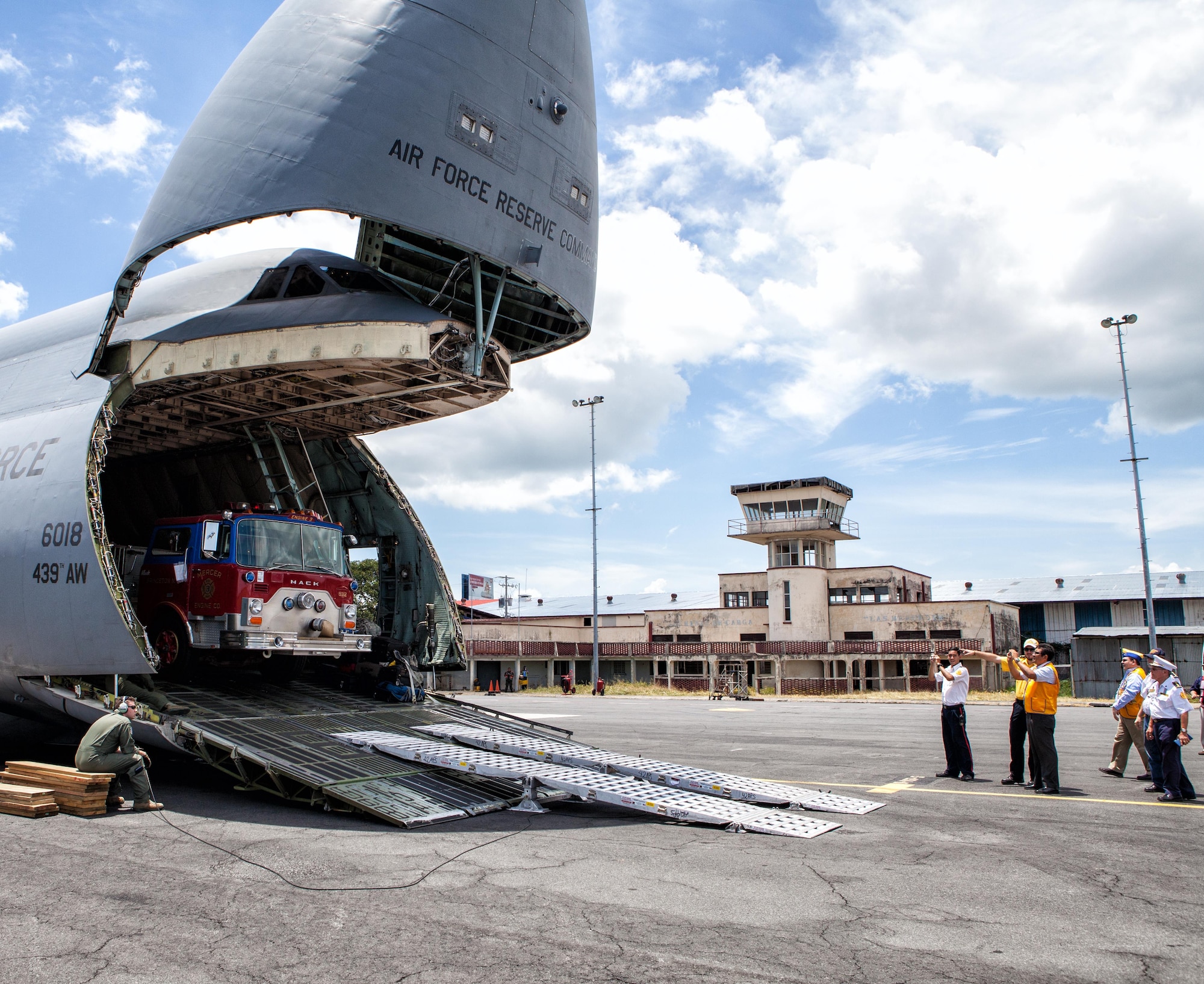 On Aug. 12, members of the Air Force Reserve, Air National Guard, and active-duty components came together to transport 47.8 tons of cargo to South America for a humanitarian mission.