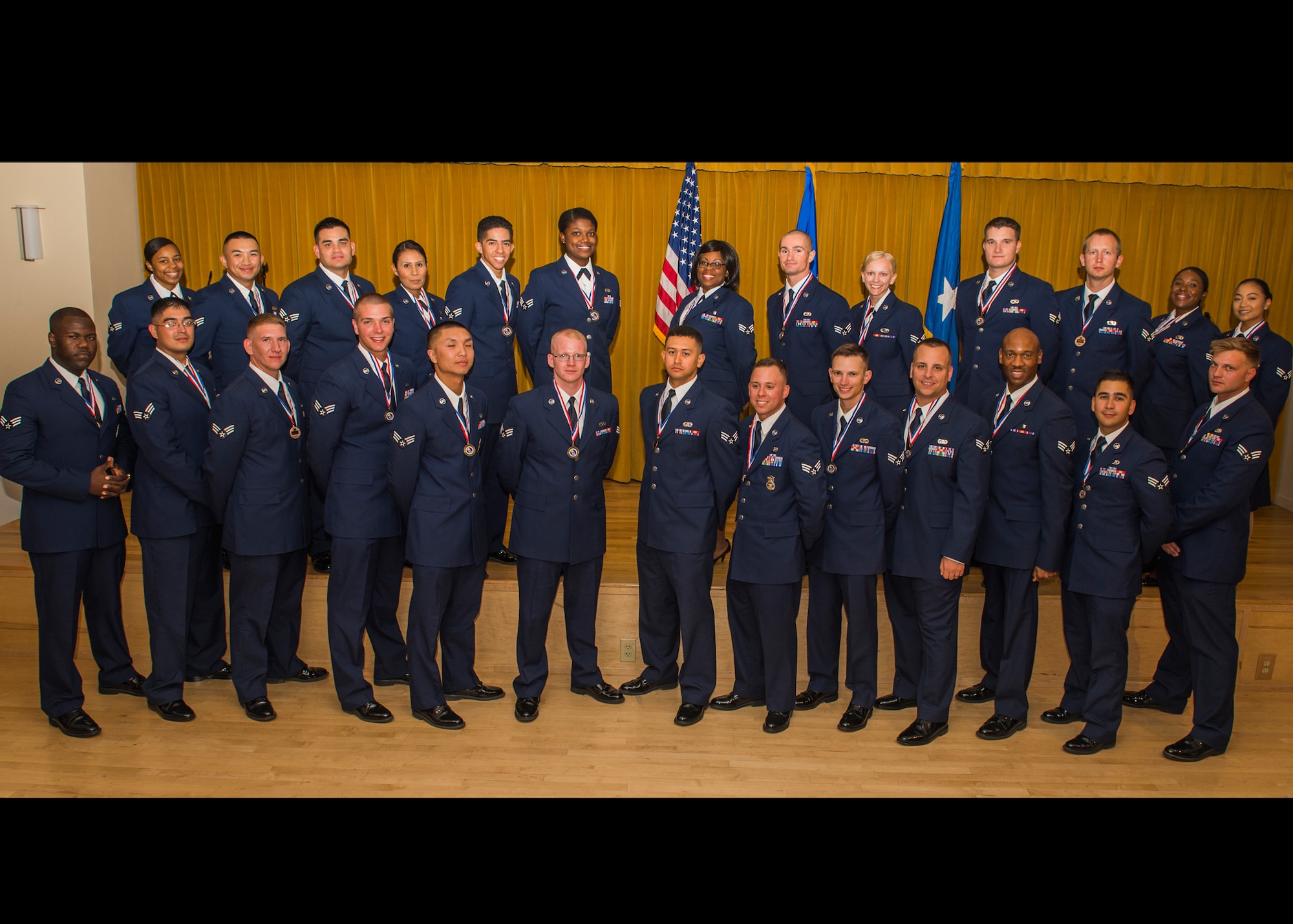 Airman Leadership School Class 16F graduated Aug. 11 (U.S. Air Force photo by Joseph Gocong)