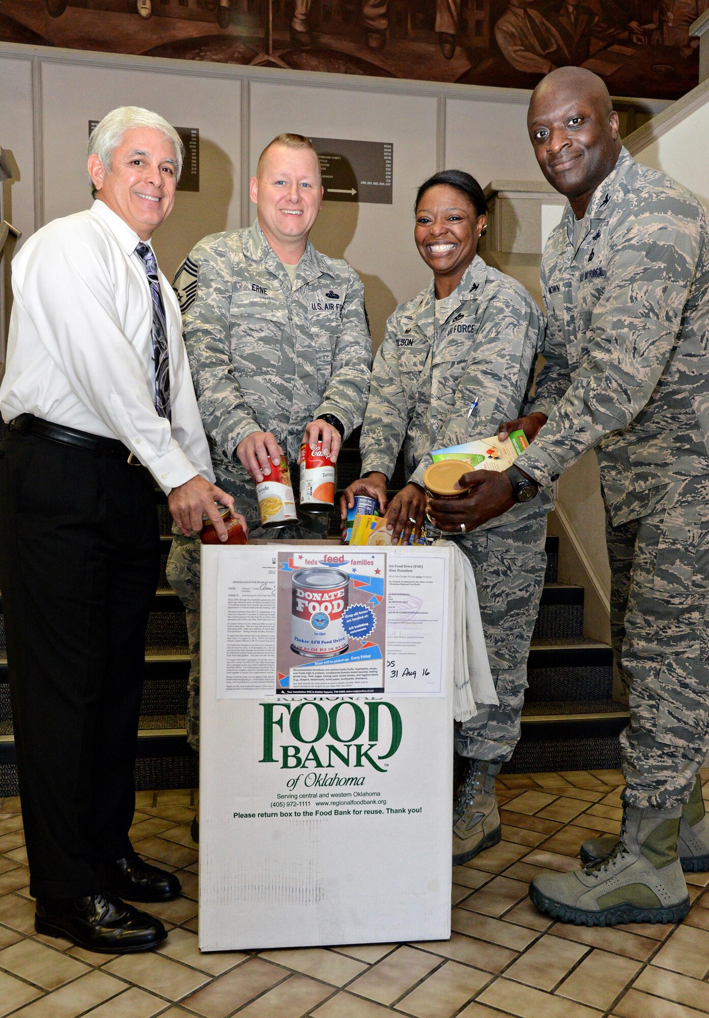 Wildcatters donate to Feds Feed Families Food Drive > Tinker Air Force Base > Article Display