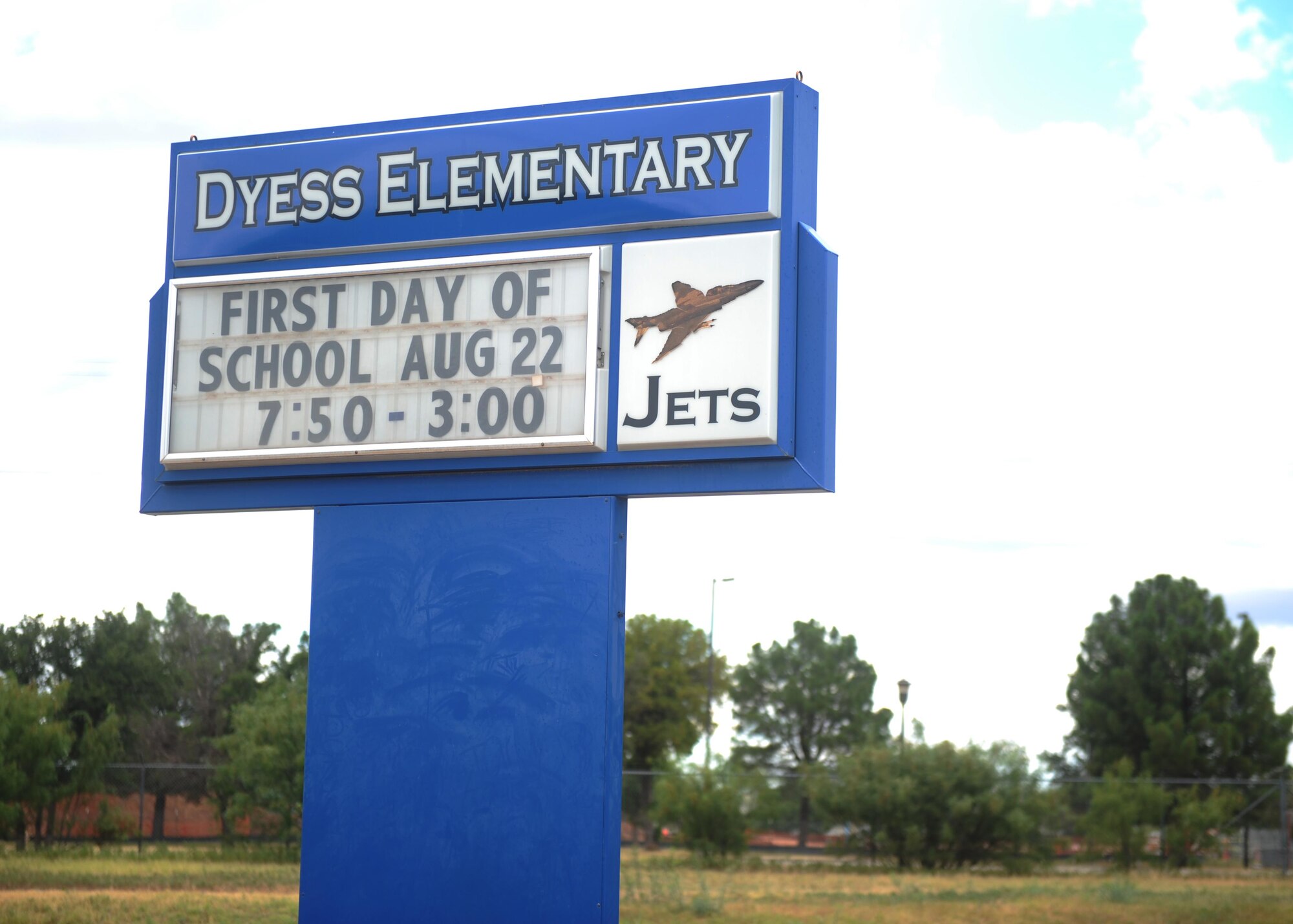 The Dyess Elementary School, located just outside Dyess Air Force Base, is one of the closest schools available for the children of service members living in base housing. The school will open its doors for the first day of classes Aug. 22, 2016. (U.S. Air Force Photo by Airman 1st Class Rebecca Van Syoc)